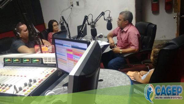ENTREVISTA NA RÁDIO CARAÍBAS FM - IRECÊ - BA.